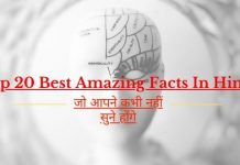 Top 20 Best Amazing Facts In Hindi