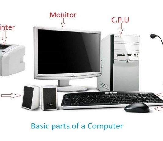 Basic Parts of a Computer In Hindi